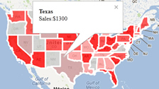 Create Geographical Area Polygon Overlay Maps - colored states map of U.S.A.